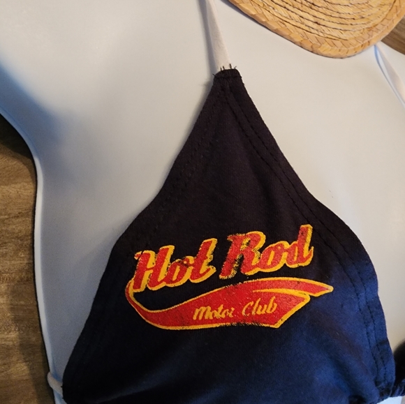 Hot Rod Triangle string bikini top - Picture 3 of 4